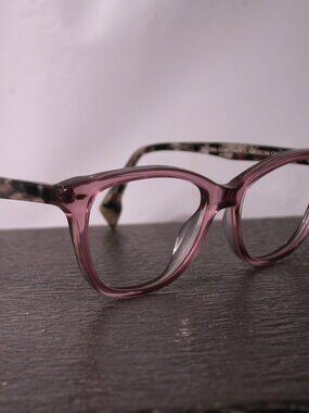 State Optical Drexel Pink Clear Cloud Stone Eyeglasses Frames Made in USA